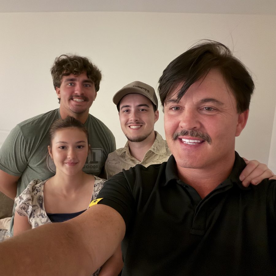 Hoss with his three kids